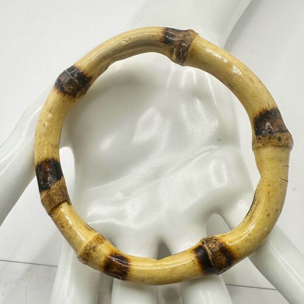 Bamboo bangle bracelet - Picture 4 of 6